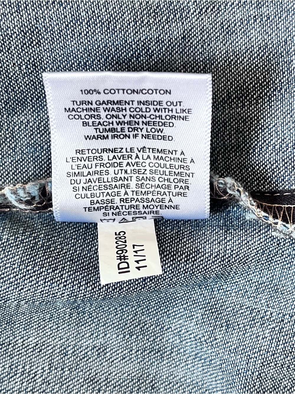 Express Blue Denim Short Sleeve 100% Cotton Shirt Dress Size S - Picture 6 of 6